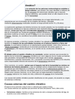 Ficha - Qué Es El Cambio Climático