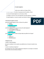 Cuestionario Mixto Sobre El Cambio Lingüístico