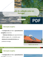 Valorização Da Radiação Solar em Portugal