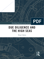 (Routledge Research On The Law of The Sea) Tony Cabus - Due Diligence and The High Seas-Routledge (2021)