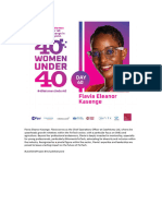 #40WomenUnder40 - Flavia Eleanor Kasenge