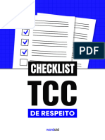 (TDR) Checklist TCC de Respeito