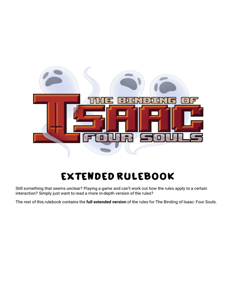 the binding of isaac card game rules The Binding of Isaac: Four Souls Requiem - English
