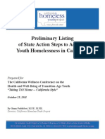 State Action Steps To Address Youth Homelessness