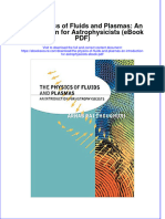 The Physics of Fluids and Plasmas An Introduction For Astrophysicists PDF Full Chapter