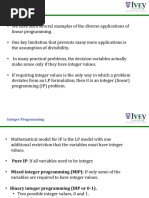 Integer Programming