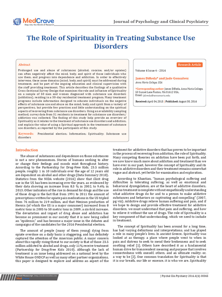 The role of spirituality in treating sub download free pdf