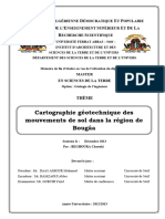 Cartographie Géotechnique Des Glissements Dans La Région de Bougaa