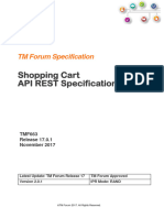 TMF663 Shopping Cart API REST Specification R17.0.1