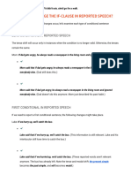 Conditionals in Reported Speech