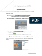 Introducción 5 A La Programación Con SCRATCH Pintando Con Variables