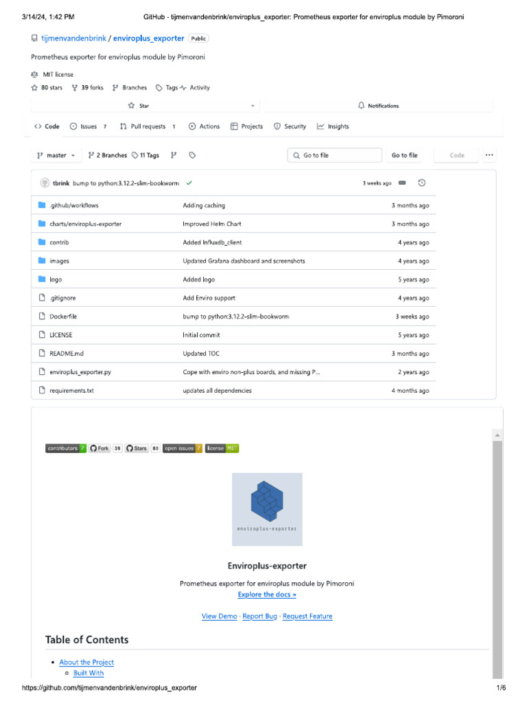 Exporting Data From Enviro+ | PDF