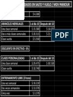 Aranceles Noviembre Transferencia