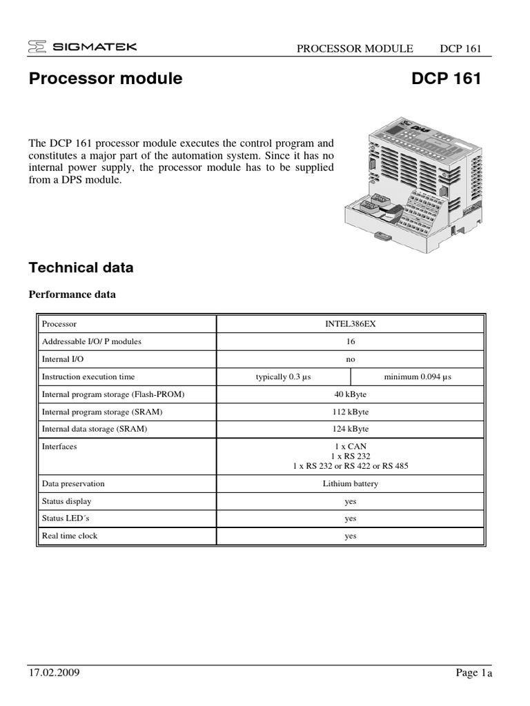 DCP 161 Processor Module Overview | PDF | Programming | Computer Program