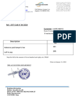 Invoice N°.: 798 Ref: DST/CAB N°84/2024 Customer