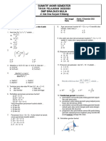 PAS Mat Kls 9 Semester 1 NOV 2022