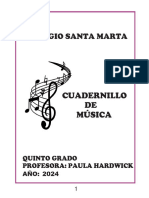 Cuadernillo Música Santa Marta 5to 2024