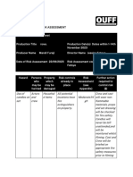 Film Production Risk Assessment