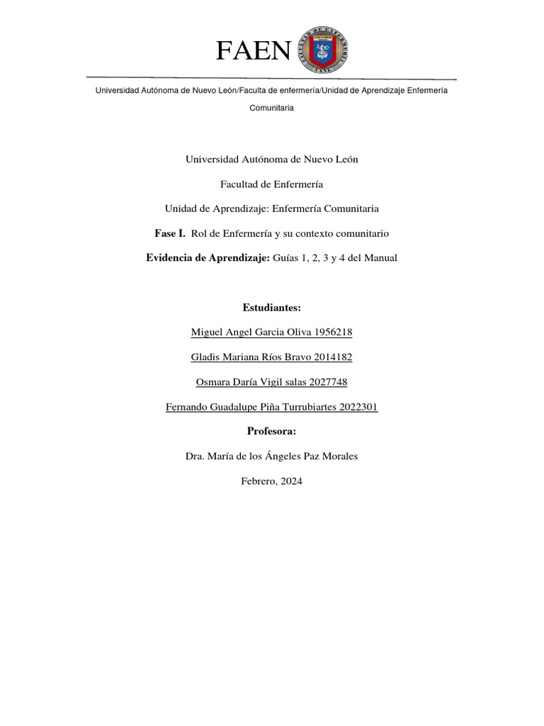 Guia 1 2 3 y 4 manual pdf enfermer a educaci n para la salud