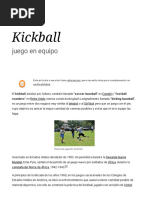 Introducción al Kickingball: Reglas y Medidas | PDF | Deportes de ...