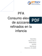 PFA Consumo Elvado de Azucares Refinados