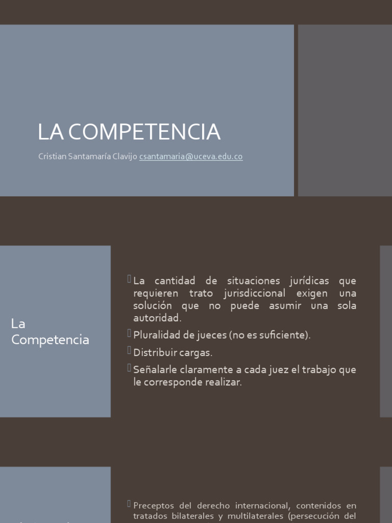 Criterios de Competencia Judicial en Derecho | PDF | Ley procesal | Juez