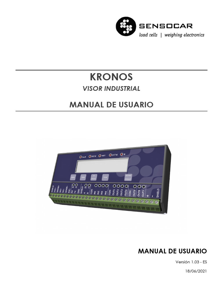 Manual de Usuario KRONOS Visor Industrial | PDF | Tecnología de ...