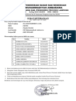 Surat Keterangan Aktif Belajar Siswa 2022