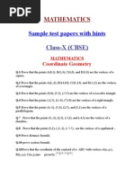 Coordinate Geometry