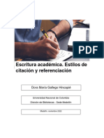 Escritura Academica Estilos de Citacion y Referenciacion - Version1