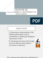 Chapter III Philosophies Movement in Education (Final) - 075235