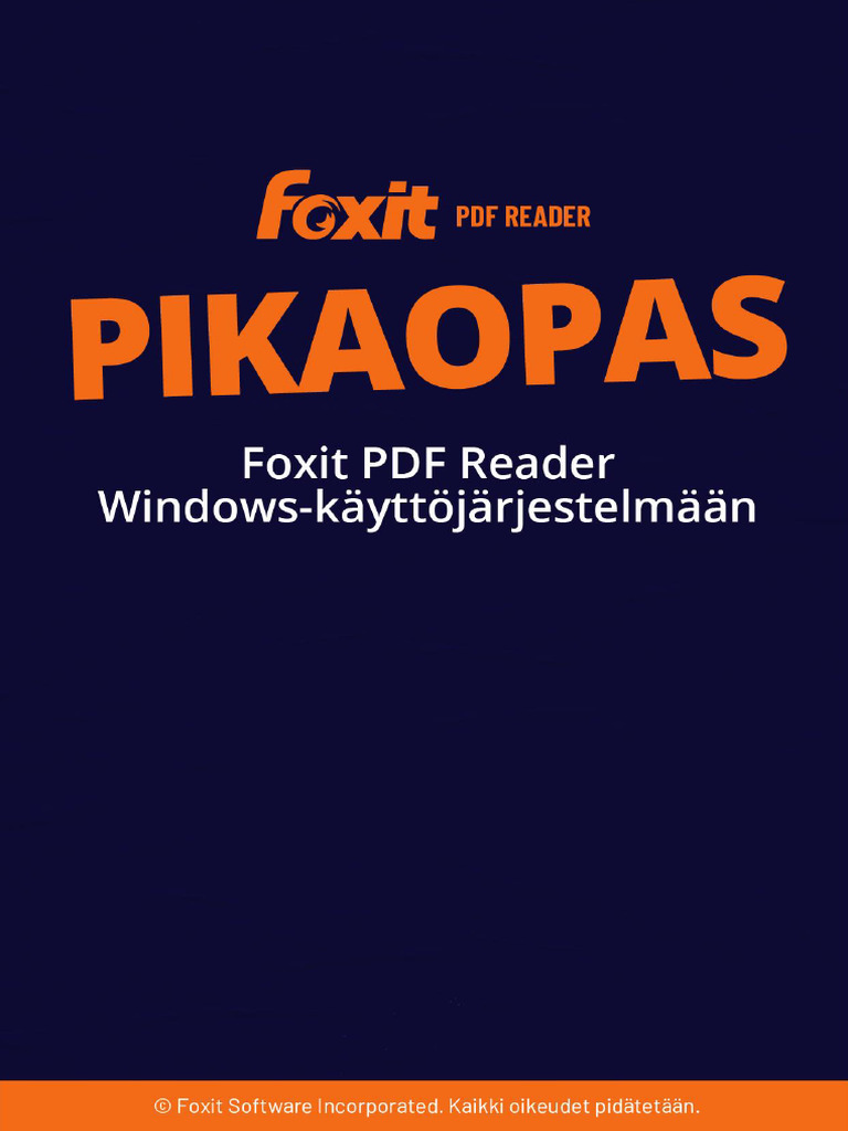 Foxit PDF Reader - Quick Guide | PDF