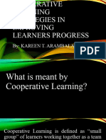 Cooperative Learning STRATEGIES in Improving Learners Progress