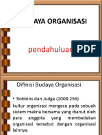 Budaya Organisasi Perkuliahan Minggu 13