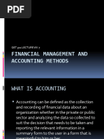 GET 511 Financial Management and Accounting Methods