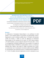 Propiedades Psicométricas de La Escala de Adherencia Al Tratamiento Farmacológico en Pacientes Con Diabetes Mellitus Tipo 2 en El Sureste de México