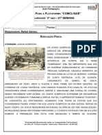 5º Ano - 21 Semana - Atividade Das Semanas Anteriores