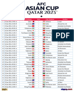 2023 Afc Asian Cup Qatar PDF Idezia