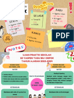 Jadwal Ujian Praktek Kelas VI