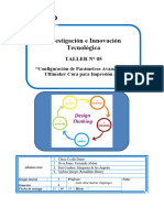 Taller 05 - Configuración de Parámetros Avanzados en Ultimaker Cura para Impresión 3D