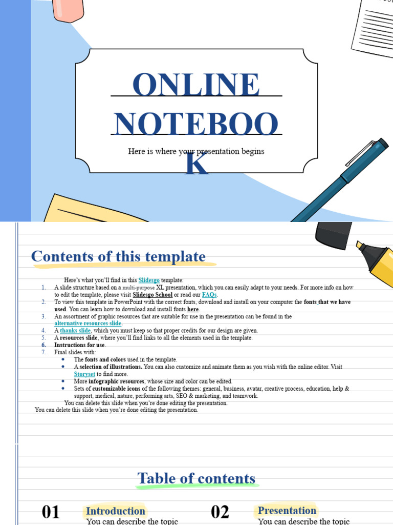 Presentation Template Guide | PDF | Planets | Solar System