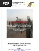 Informe de la Organizacion de Defensores Saharauis 2° Generacion Sobre las violaciones de Derechos Humanos en la ciudad de Dajla