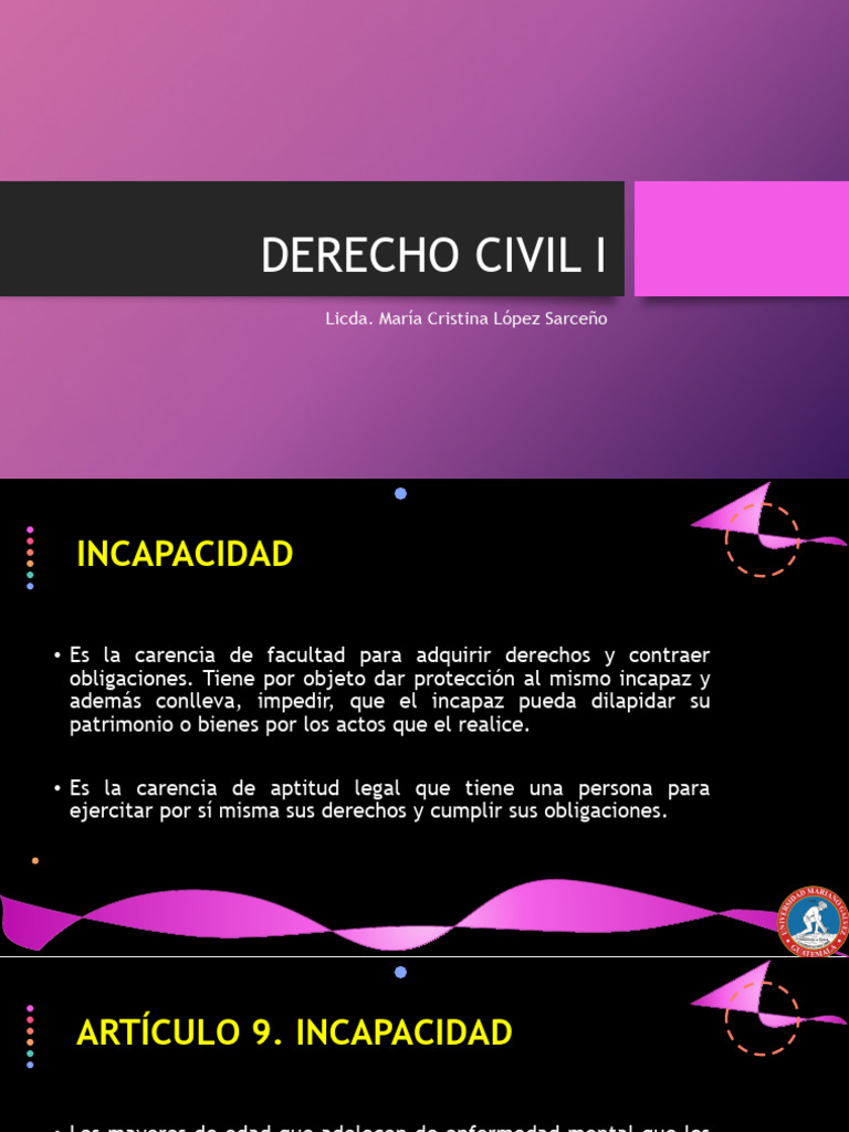 Incapacidad y Declaratoria de Interdicción | PDF | Justicia | Crimen y ...