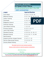 Imp Qs COST Fast Track CA INTER NEW Students