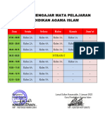 Jadwal Mengajar 2022