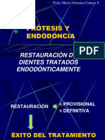 Prótesis y Endodoncia-Restauración de Dientes Tratados Endodónticamente.