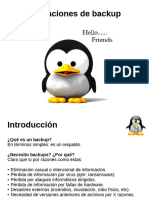 Operaciones de Backup