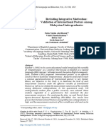 Revisiting Integrative Motivation: Validation of International Posture Among Malaysian Undergraduates