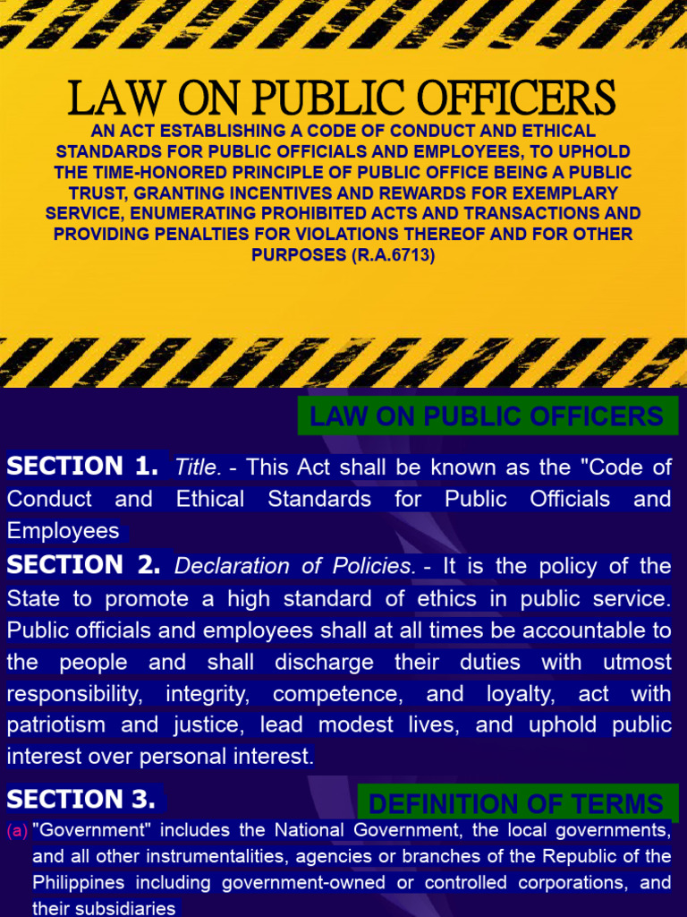 Code of Conduct for Public Officials | PDF | Political Corruption ...