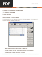 MS Project Calendar Setup Guide | PDF | Workweek And Weekend | Business